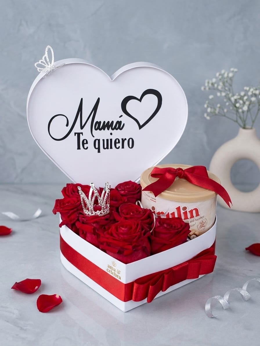 Caja Corazón Te quiero Mamá