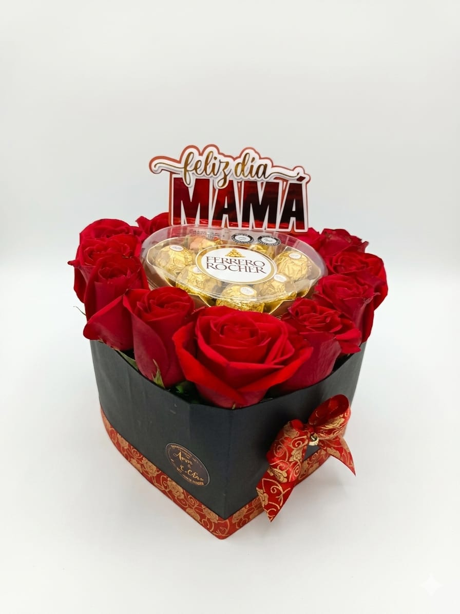 Caja corazón Mamá